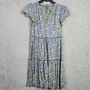 By Anthropologie Women's V-neck Ruffle Sleeve Mini Dress